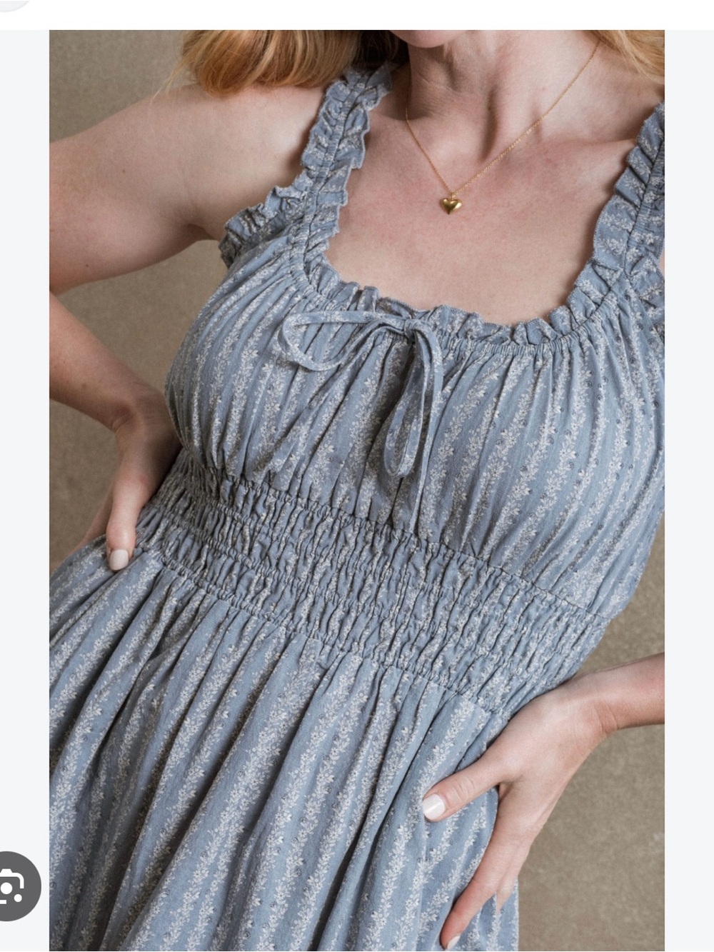 NWT! Neuflora Tuscany Dress size small-blue floral
